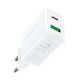 4. Acefast wall charger USB Type C / USB 20W, PPS, PD, QC 3.0, AFC, FCP white (A25 white)