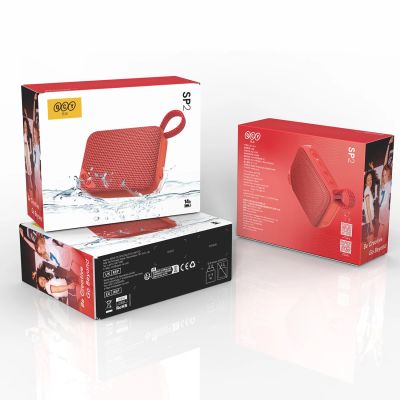 5. QCY SP2 IP67 Bluetooth Speaker with RGB Backlight and Stereo Mode - Red