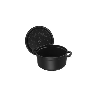 8. Cast iron pot, round, tall, STAUB 40502-285-0 - black, 4.8 ltr