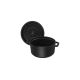8. Cast iron pot, round, tall, STAUB 40502-285-0 - black, 4.8 ltr
