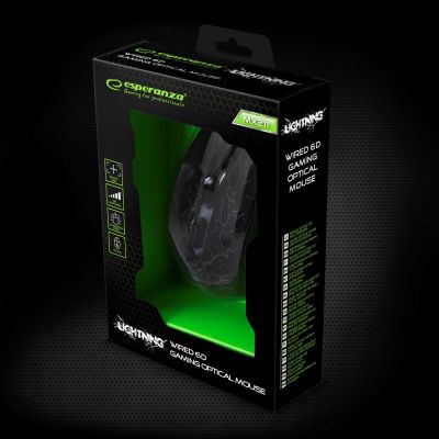 12. Esperanza Lightning EGM211R Mouse (Optical; 2400 DPI; Black)