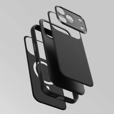 8. AmazingThing Glamour AllSkin iPhone 18 Pro Case with Camera Cover, MagSafe Compatible - Black