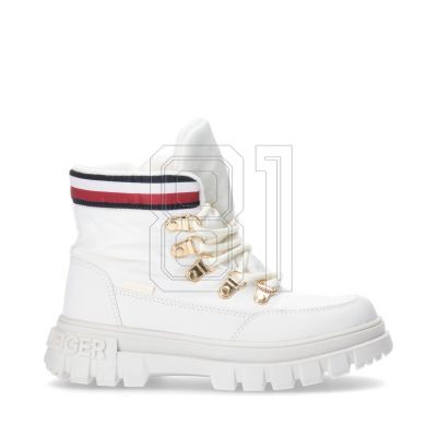7. Tommy Hilfiger Lace-Up Bootie Ivory W T3A5-33062-1047101-101