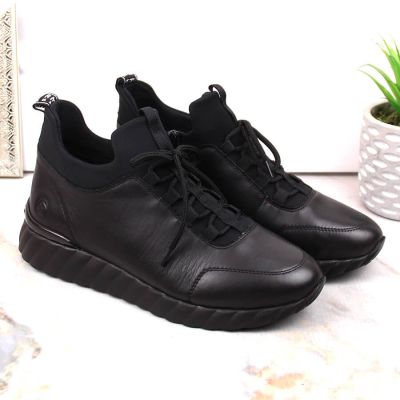 5. Rieker W RKR611B leather shoes black