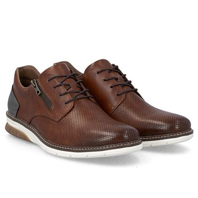 2. Rieker 14412-24 men's comfortable brown leather shoes