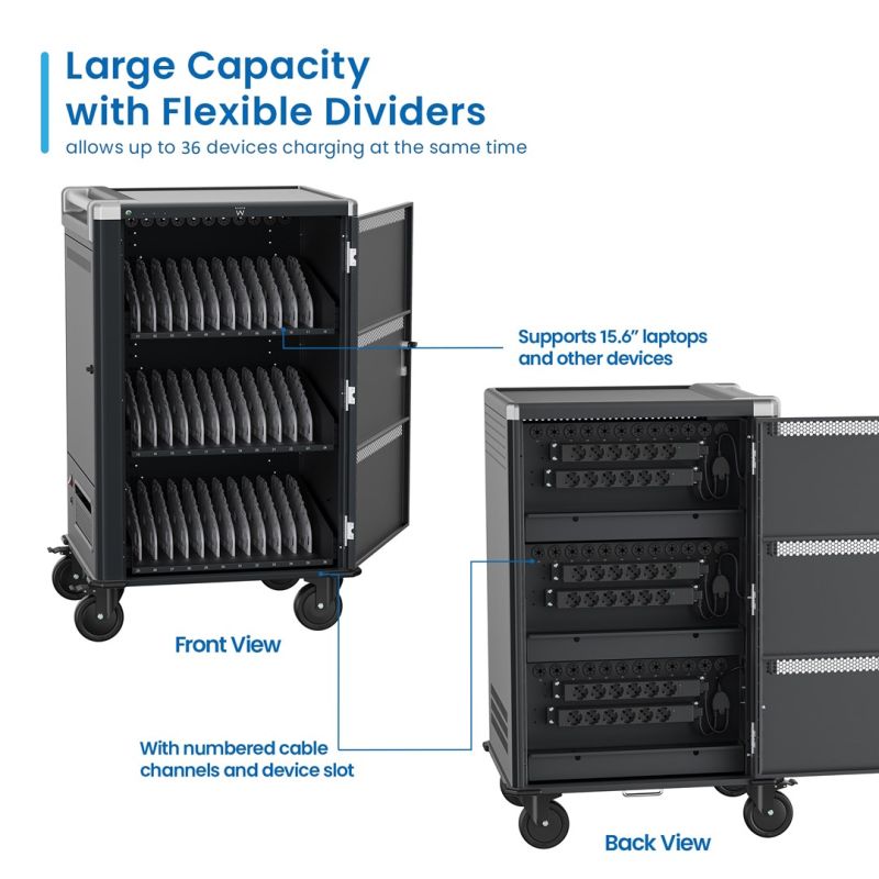 3. EWENT CHARGING CABINET FOR 36 LAPTOP 15.6" 36 SLOTS
