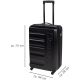 22. SET OF 3 SUITCASE 18/22/26 INCHES BLACK SLAZENGER