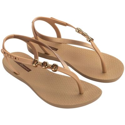 7. Ipanema Sandal Class women's flip-flop sandals beige with gold