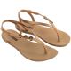 7. Ipanema Sandal Class women's flip-flop sandals beige with gold