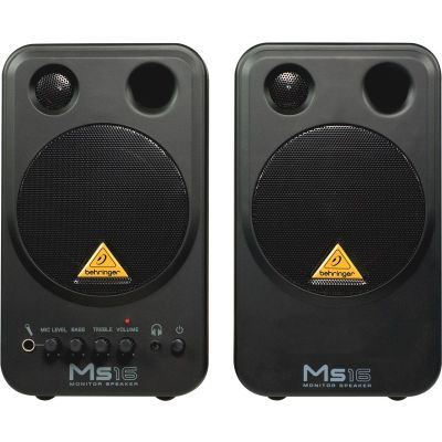 Behringer MS16 2-Way Speaker Black Wired 16 W
