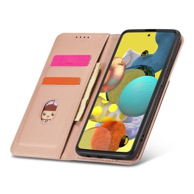10. Magnet Card Case Case for Samsung Galaxy A12 5G Pouch Wallet Card Holder Pink