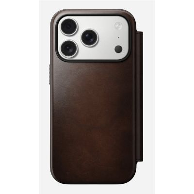 5. Nomad Modern Leather Folio Cell Phone Case 16 cm (6.3") Brown