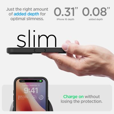 13. Spigen Ultra Hybrid iPhone 16 Case - Matte Black