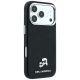 4. Karl Lagerfeld Grained Heads Metal MagSafe Case for iPhone 17 Pro Max / 18 Pro Max - Black