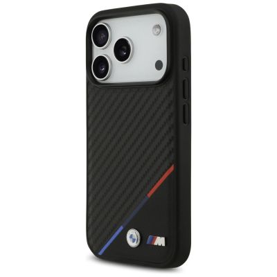 2. BMW M Carbon Tricolor Line MagSafe Case for iPhone 17 Pro - Black
