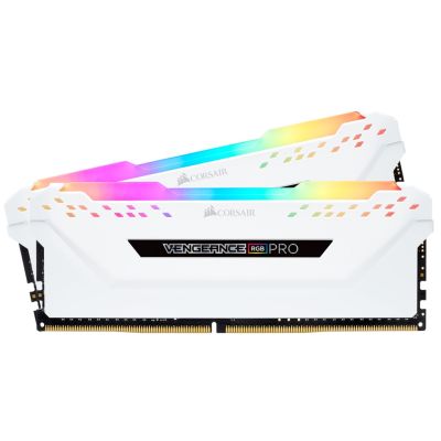5. Corsair Vengeance RGB PRO - DDR4 - Kit - 32 GB: 2 x 16 GB - 288-PIN DIMM - 3200 MHz / PC4-25600 - CL16 - 1.35 V - Unbuffered - Non-ECC - White