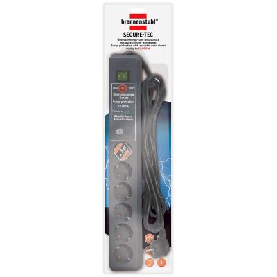 2. Brennenstuhl Secure-Tec Surge Protection 15.000 A Black 6 x Mains Socket 3 m