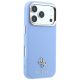 4. Guess Saffiano Small 4G & Classic Logo MagSafe Case for iPhone 18 Pro / 17 Pro - Light Blue