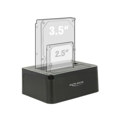 4. DeLOCK 62661 Hard Drive Docking Station USB 3.2 Gen 1 (3.1 Gen 1) Type-B Black