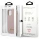 11. Guess GUHCP12SLSLMGLP iPhone 12 mini 5.4" light pink/light pink hardcase Silicone Script Gold Logo
