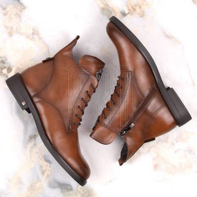 6. Lace-up and zipper boots Potocki W WOL171C brown