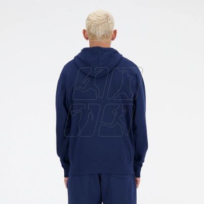 3. New Balance Stacked Logo Hoodie Fren Nny M MJ41501NNY