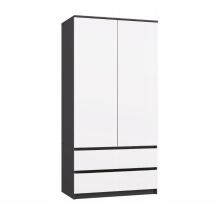 MALWA WARDROBE SS-90 ANTHRACITE / WHITE SET