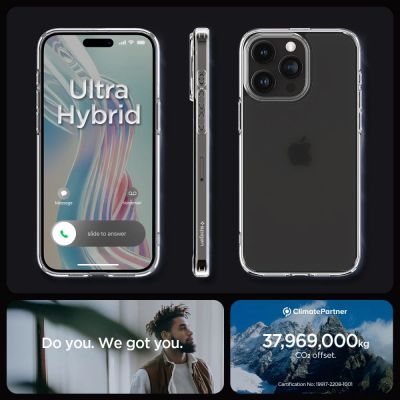 15. Spigen Ultra Hybrid iPhone 15 Pro Case - Clear Matte