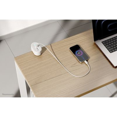 12. Neomounts DS22-840WH6 1.4m 3-way power outlet splitter, indoor white