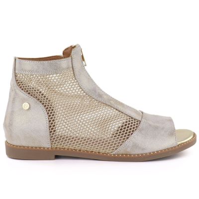 2. Women's summer ankle boots, openwork gold, Jezzi RMR24148-5