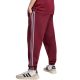 3. Men's adidas Essentials 3-Stripes Fleece Tapered Cuffed Pants Burgundy KY4134