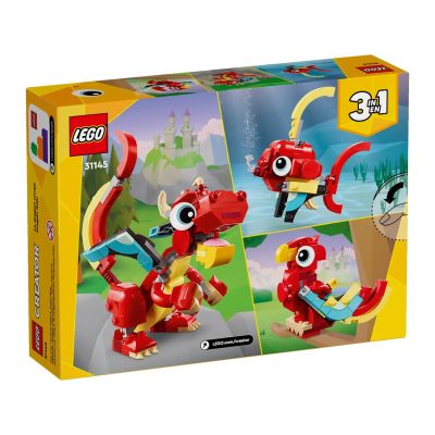 4. LEGO Creator 31145 Red Dragon