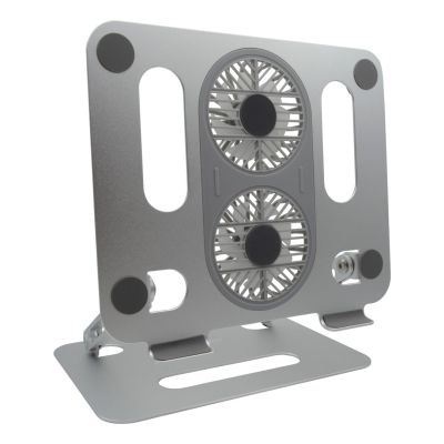 6. RealPower 495562 Laptop Stand Notebook Stand Stainless Steel 43.2 cm (17")