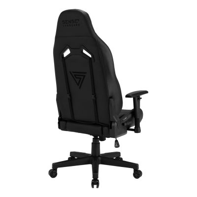 6. SENSE7 Vanguard Gaming Chair Upholstered Seat Black