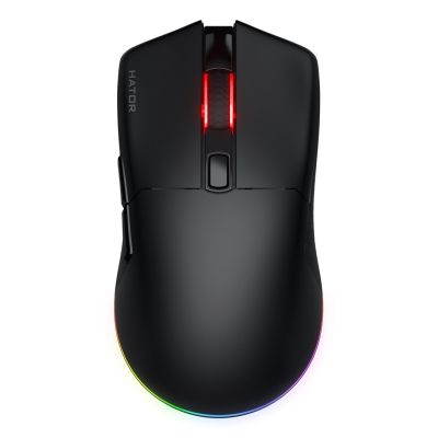 HATOR Pulsar 3 Wireless Gaming Mouse Ambidextrous RF Wireless + Bluetooth + USB Type-C Optical 12000 DPI