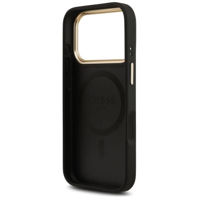 7. Guess 4G PU Classic Logo MagSafe case for iPhone 17 Pro - black