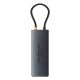 3. Baseus Metal Gleam II 10in1 HDMI USB-A USB-C RJ45 SD/TF Hub - Gray