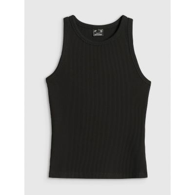 5. Women's slim ribbed knit top 4F 4FRSS26TSLEF338-20S