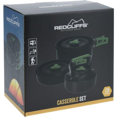 23. 3-in-1 REDCLIFFS TIN, POT, FRYING PAN, TOURIST KETTLE