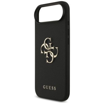 6. Guess Grained Big 4G & Classic Logo case for iPhone Air - black