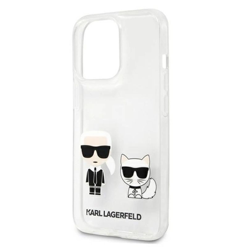 6. Karl Lagerfeld Transparent Karl & Choupette Case for iPhone 13 Pro / 13 - Transparent