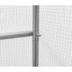 31. GREENHOUSE GARDEN TUNNEL 200X300X200CM PE STRUCTURE WHITE STEEL