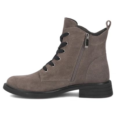 3. Women's leather ankle boots suede gray Filippo DBT7997