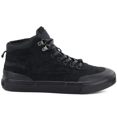 6. Men's high-top sneakers, insulated, black, Big Star UU174305