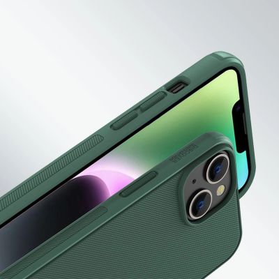 13. Nillkin Super Frosted Shield Pro case for iPhone 14 Plus back cover green