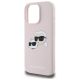 6. Karl Lagerfeld Silicone Nauble Heads Print MagSafe Case for iPhone 16 Pro Max - Pink