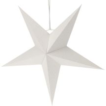 DECORATIVE HANGING PAPER STAR 45CM WHITE