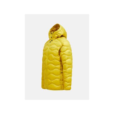 3. Men's down jacket PEAK PERFORMANCE M Helium Down Hood Jacket yellow