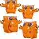 12. Children's swimming sleeves crab 26x22cm 32206