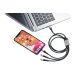 4. TROIKA DREIZACK PRO USB cable 1.2 m USB C USB C/Micro USB-A/Lightning 100 W Black, Gray